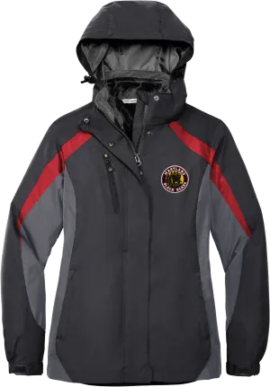 Maryland Black Bears Ladies Colorblock 3-in-1 Jacket