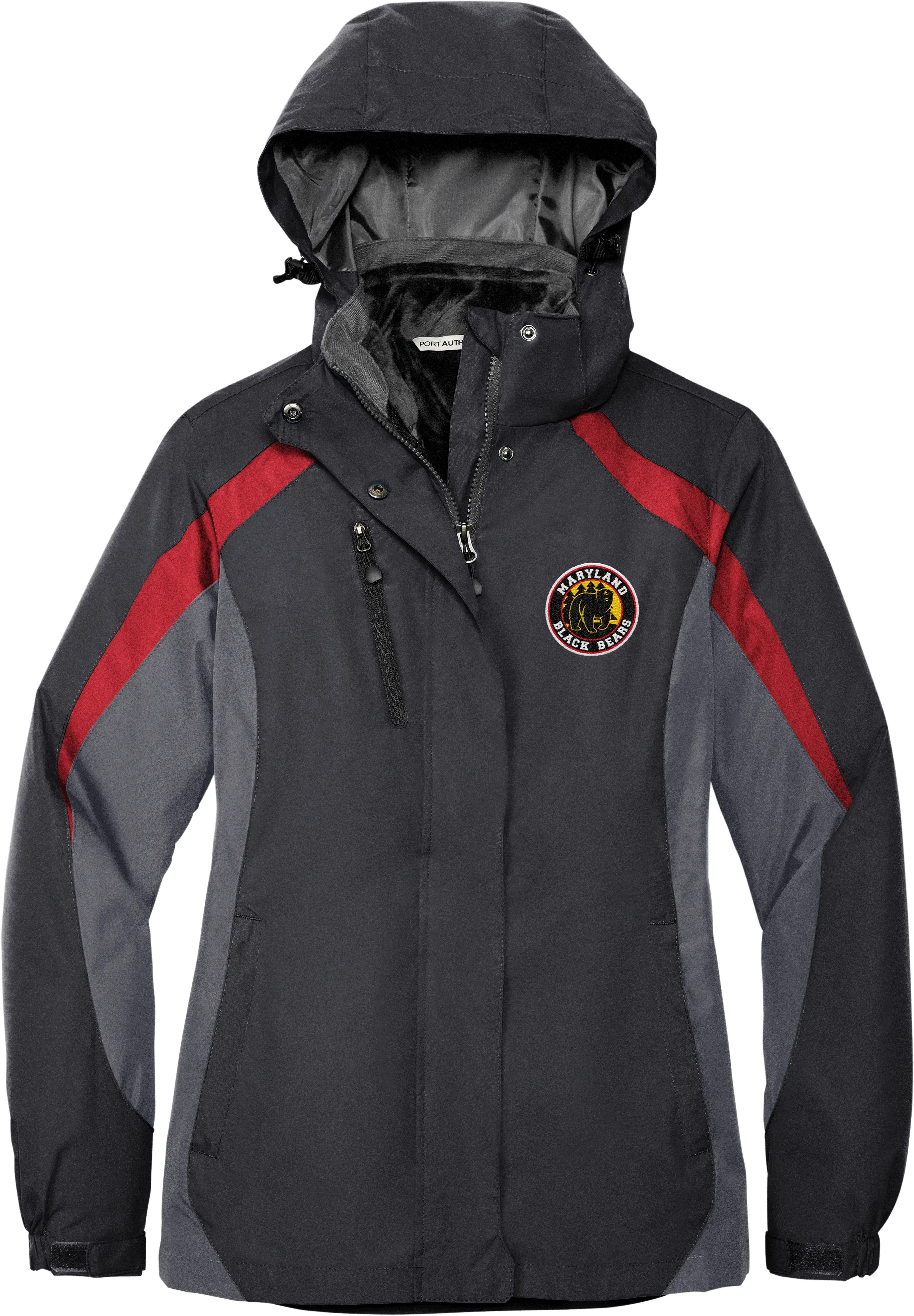 Maryland Black Bears Ladies Colorblock 3-in-1 Jacket