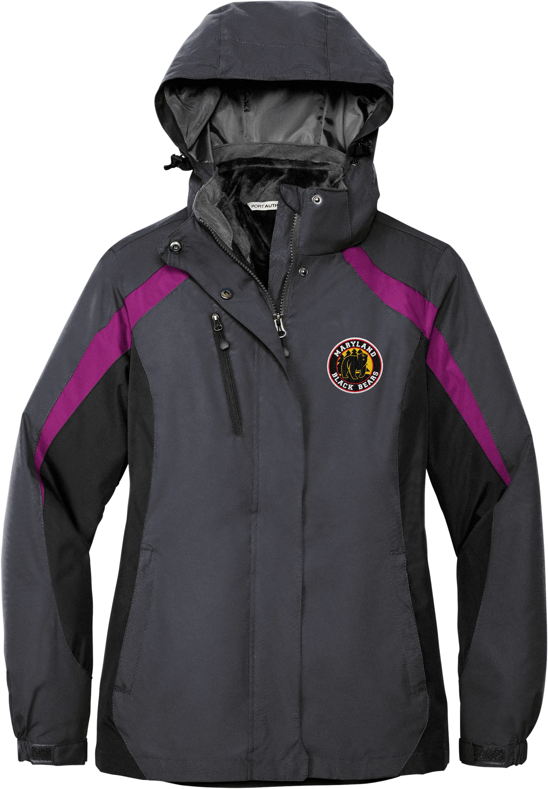 Maryland Black Bears Ladies Colorblock 3-in-1 Jacket