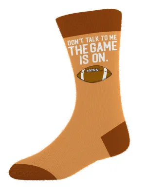 Men's Don't Talk While Game is On Socks