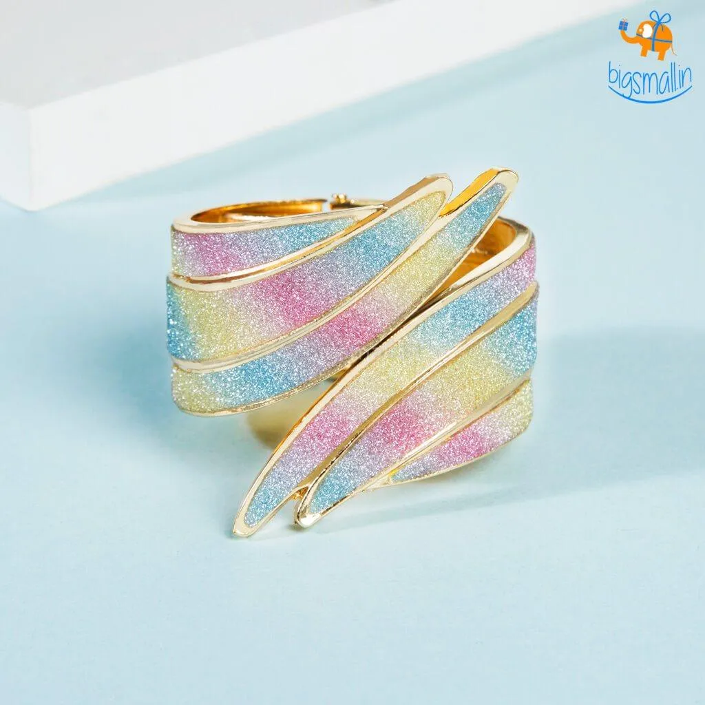 Mermaid Shimmer Cuff Bracelet