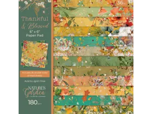 Nature's Garden - Thankful & Blessed 6"x6" Paper Pad