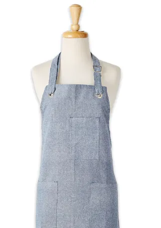 Navy Chambray Pantry Apron