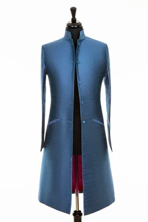 Nehru Coat in French Blue