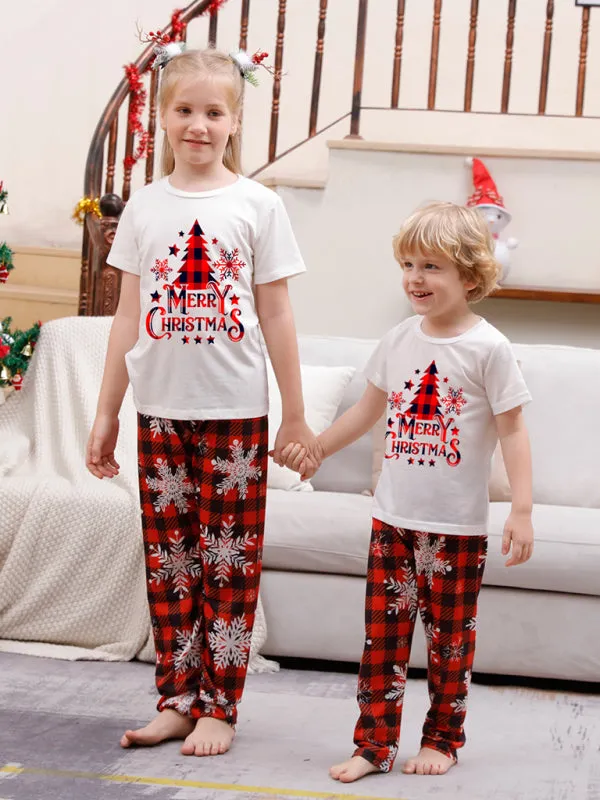 New Christmas Parent-Child Pajama Set Printed Home wear