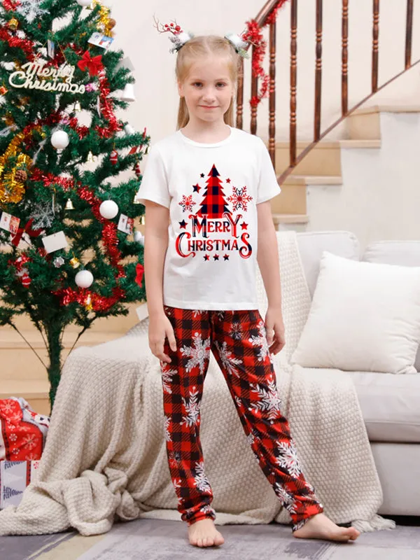 New Christmas Parent-Child Pajama Set Printed Home wear