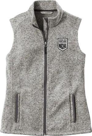 NGHL Ladies Sweater Fleece Vest