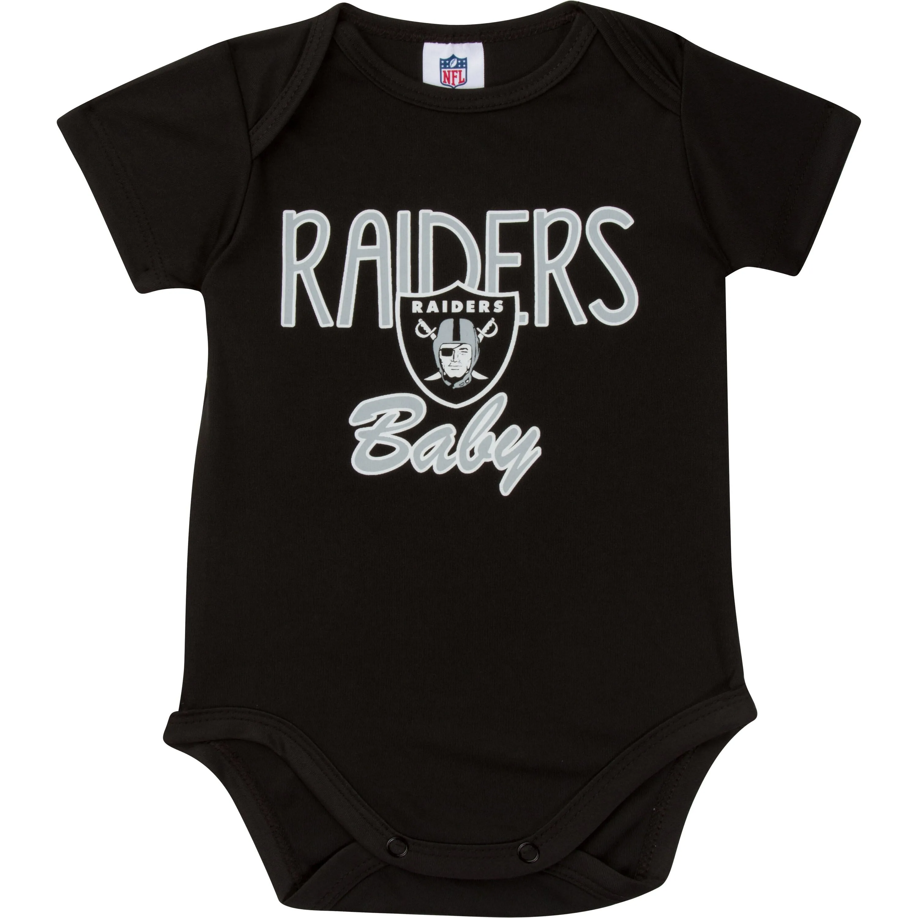 Oakland Raiders Baby Boy Short Sleeve Bodysuit