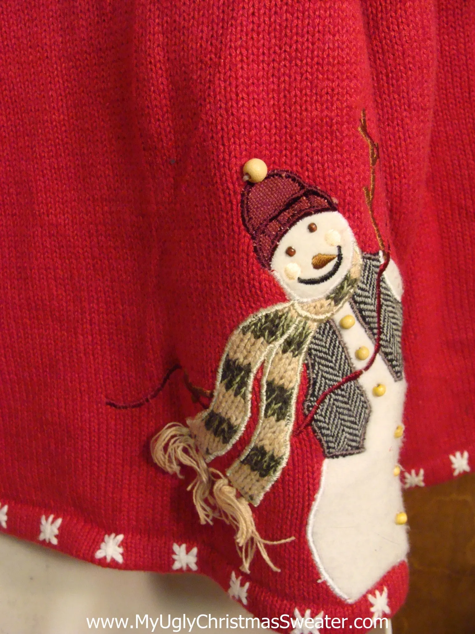 Peek-a-boo Snowmen Novelty Funny Holiday Sweater