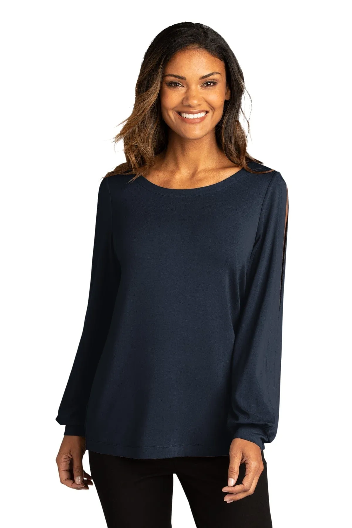 Port Authority  ®  Ladies Luxe Knit Jewel Neck Top. LK5600