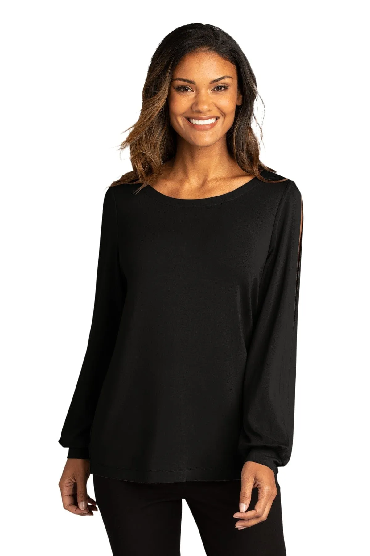 Port Authority  ®  Ladies Luxe Knit Jewel Neck Top. LK5600