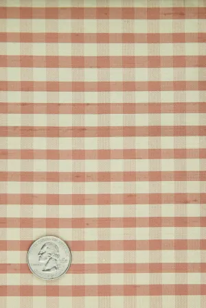 Rose Dawn Gingham Shantung 553 Fabric