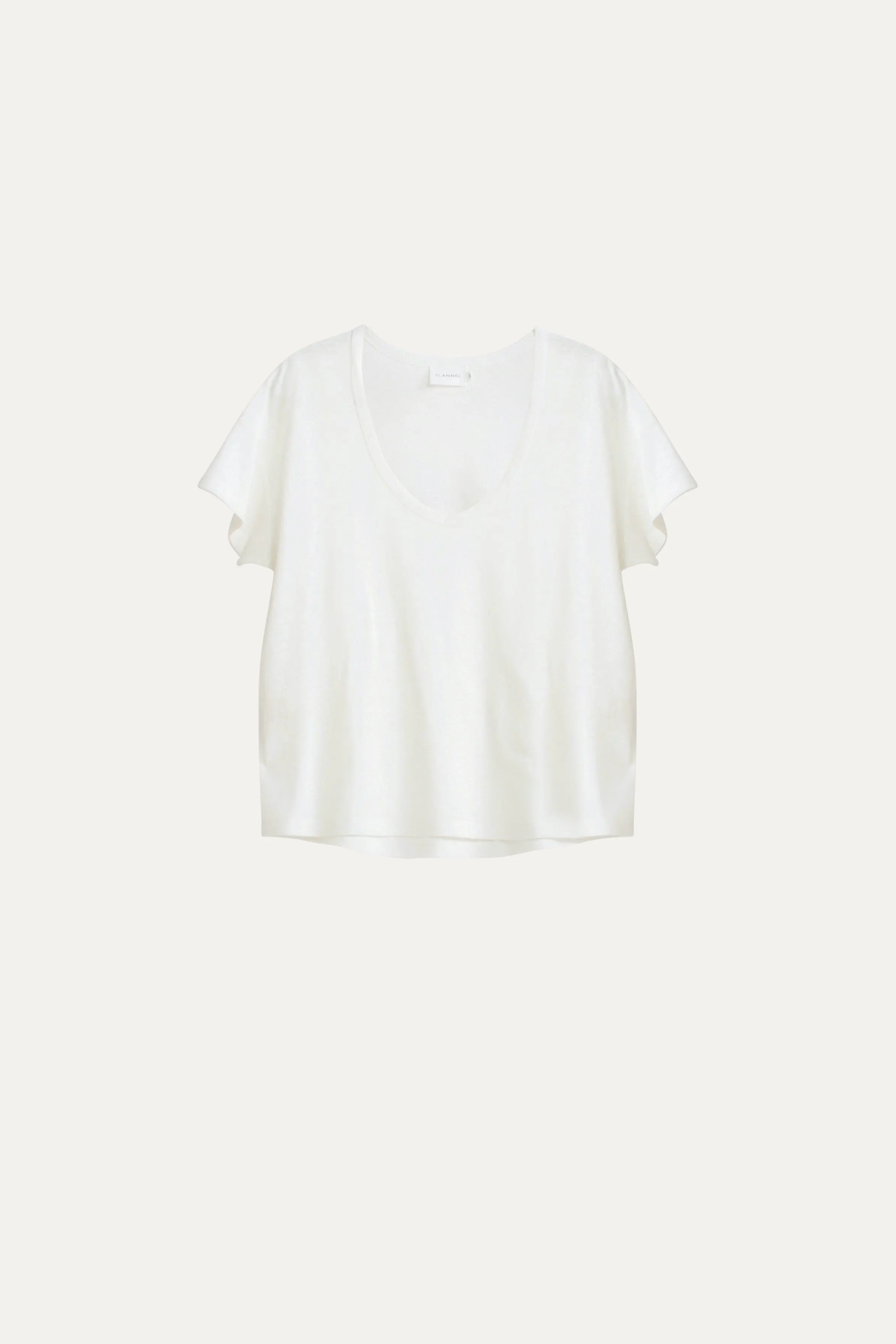 Sawyer V Neck Cotton-Linen T-Shirt