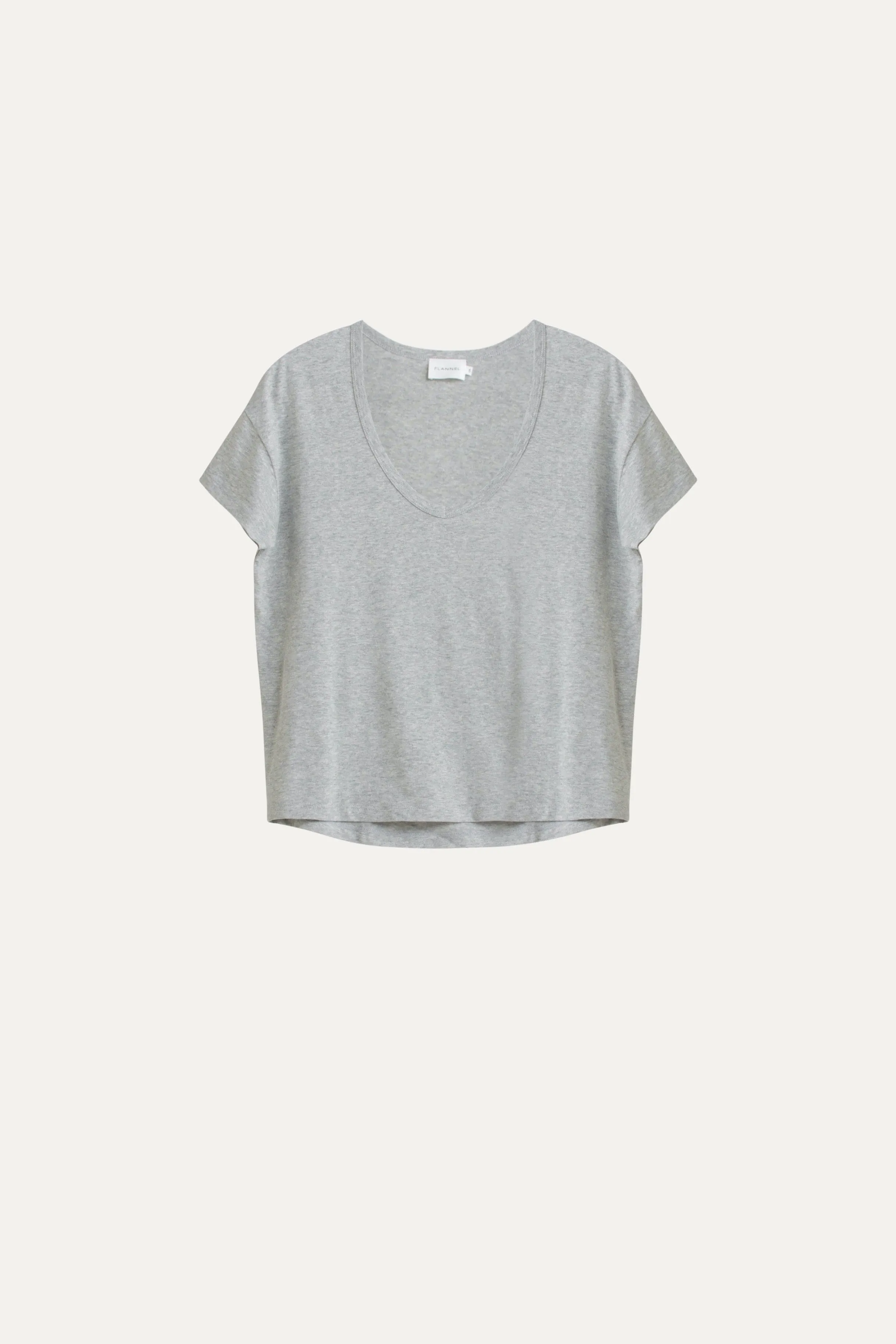 Sawyer V Neck Cotton-Linen T-Shirt