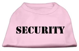 Security Screen Print Shirts Light Pink w- black text XXL (18)