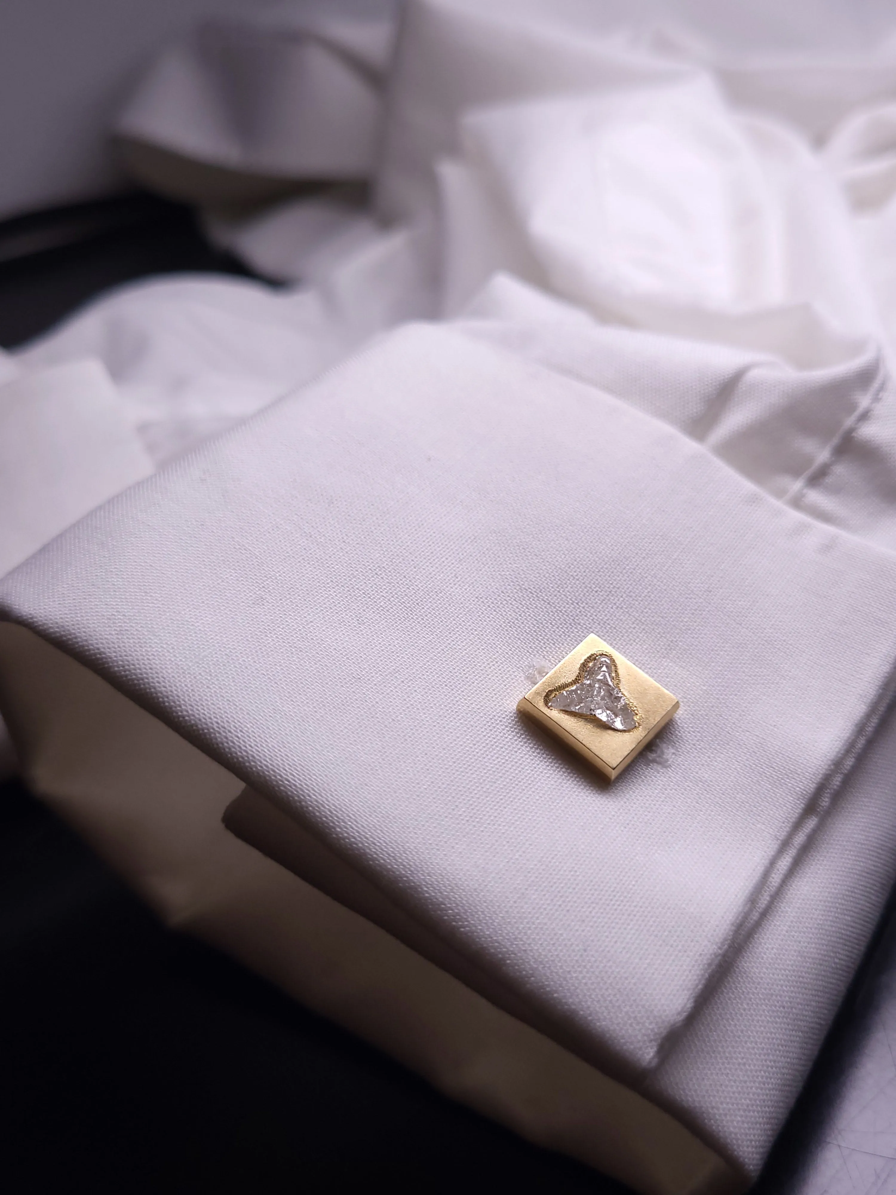 Semi-Stars Diamonds in Gold Cufflinks – 1.67 ct.