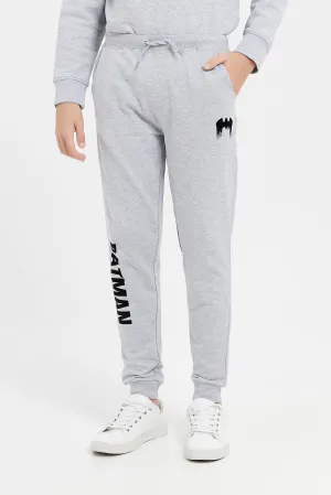 Senior Boys Grey Batman Active Pants