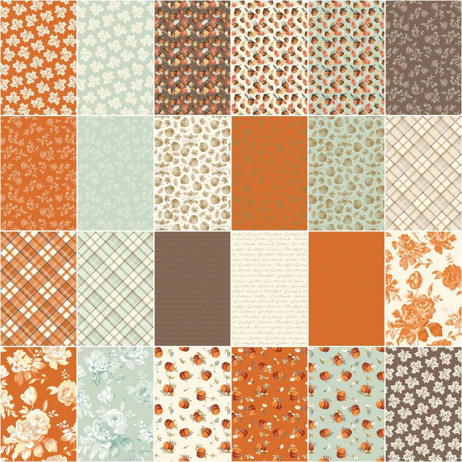 Shades of Autumn | 10" Square Pack by My Mind's Eye for Riley Blake | 42 pcs