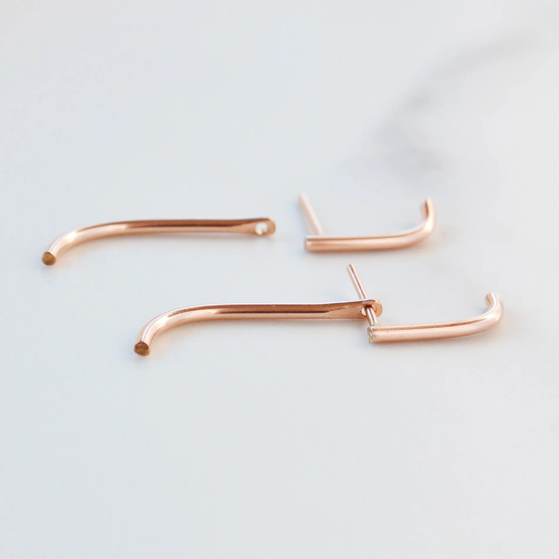 Suspension Ear Jackets, Gold, Rose Gold, or Silver