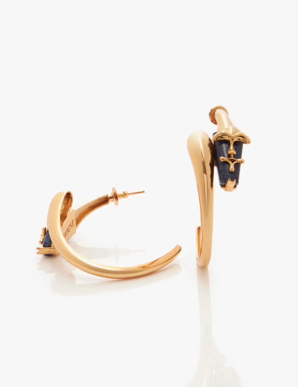 The Lazuli Sculpt Hoop Earrings