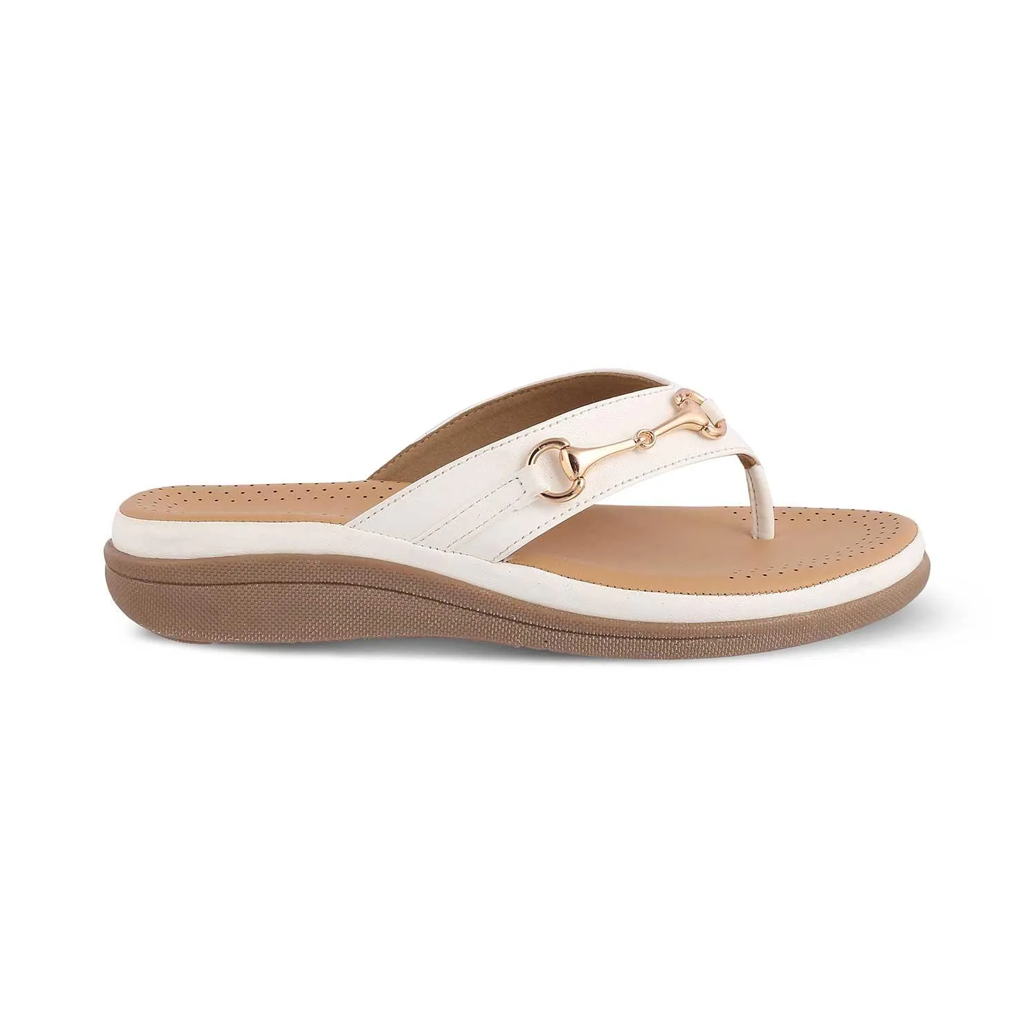 The Spacks White Women's Casual Platform Flats Tresmode