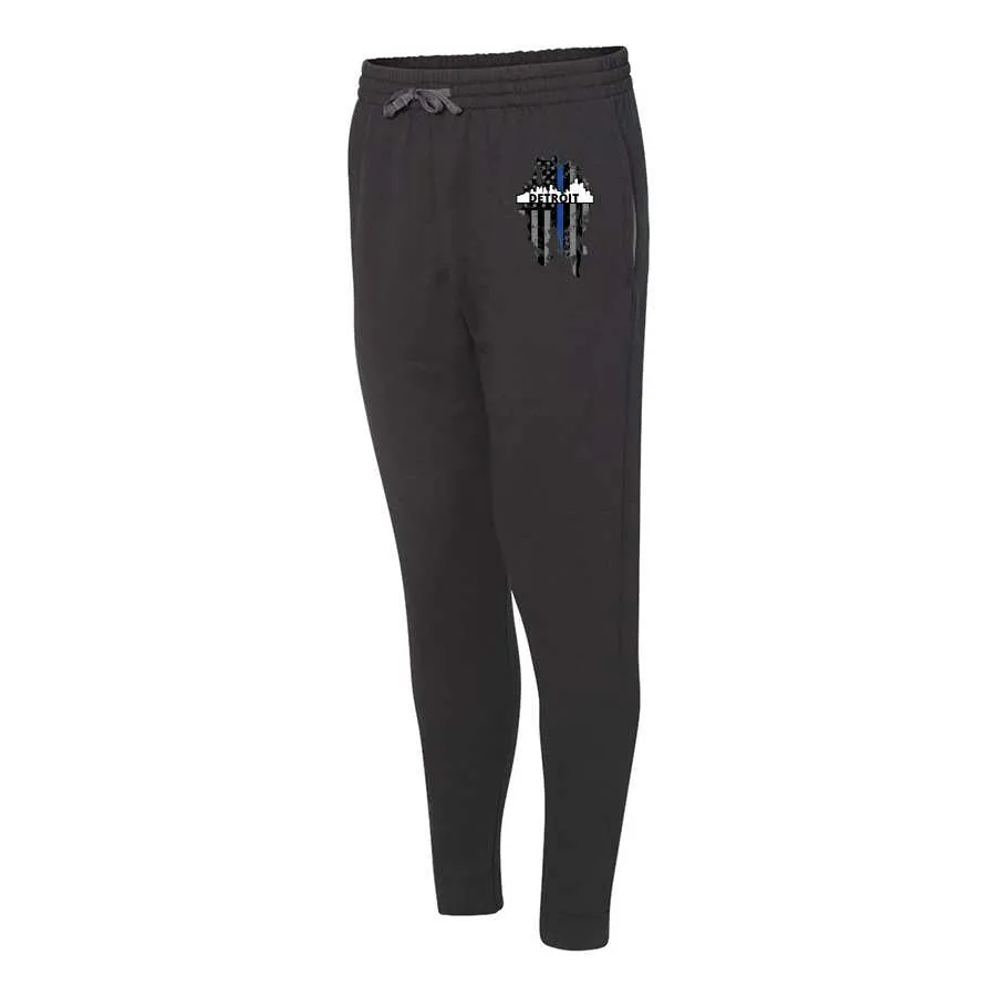 Thin Blue Line Detroit Skyline Joggers