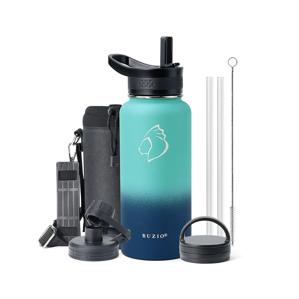 Trio Series Insulated Water Bottle with 3 Lids | 32oz