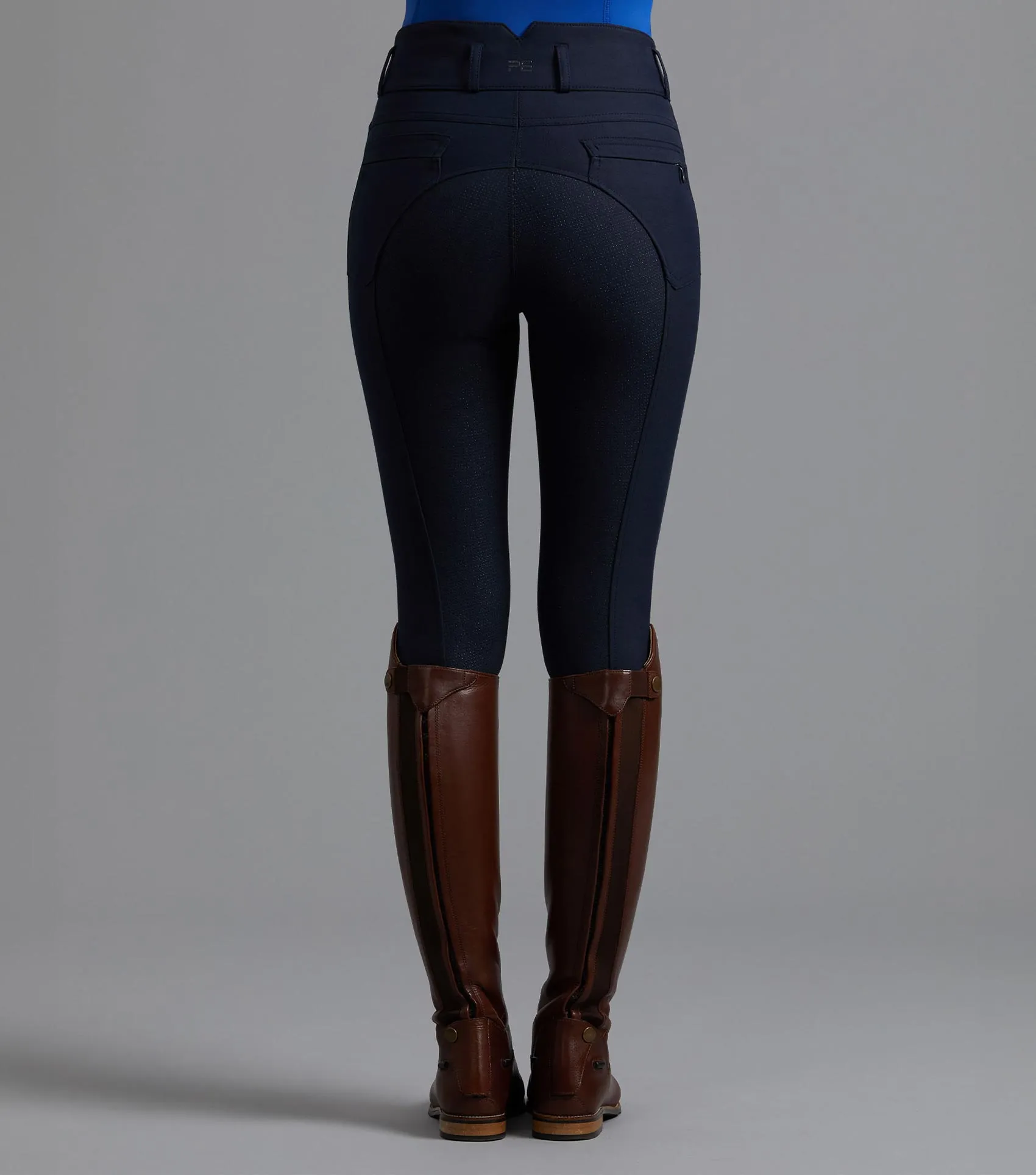 Virtue Ladies Full Seat Gel Riding Breeches Navy