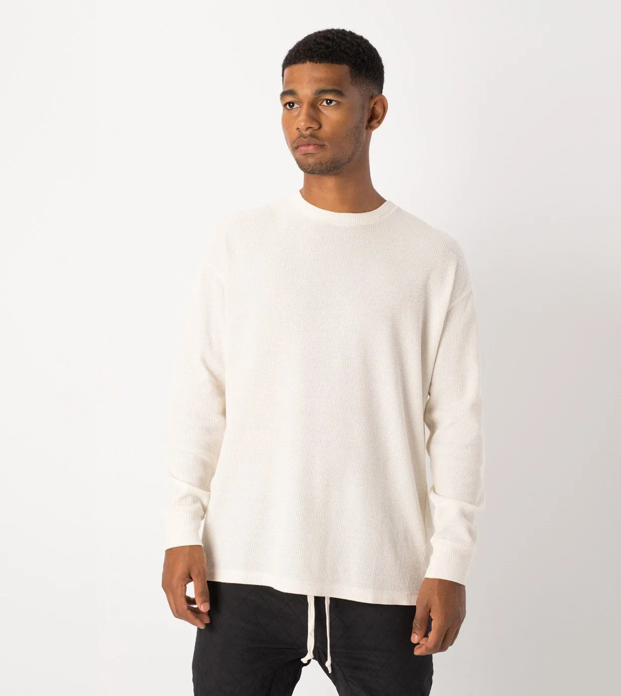 Waffle Rugger LS Tee Bone - Sale