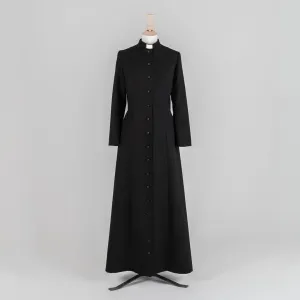 Women's Custom Single-Breasted Cassock in Lightweight Pure Wool