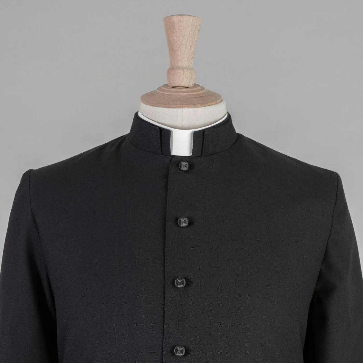 Women's Custom Single-Breasted Cassock in Lightweight Pure Wool