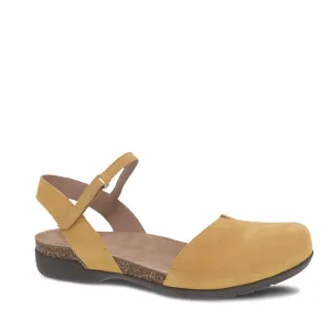 Women's Dansko Rowan Color: Mustard Milled Nubuck Mary Jane